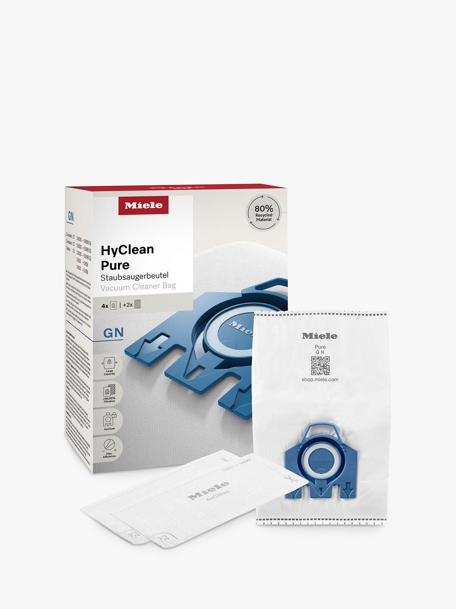 Miele HyClean Pure vacuum bags 4-pack (British brand)