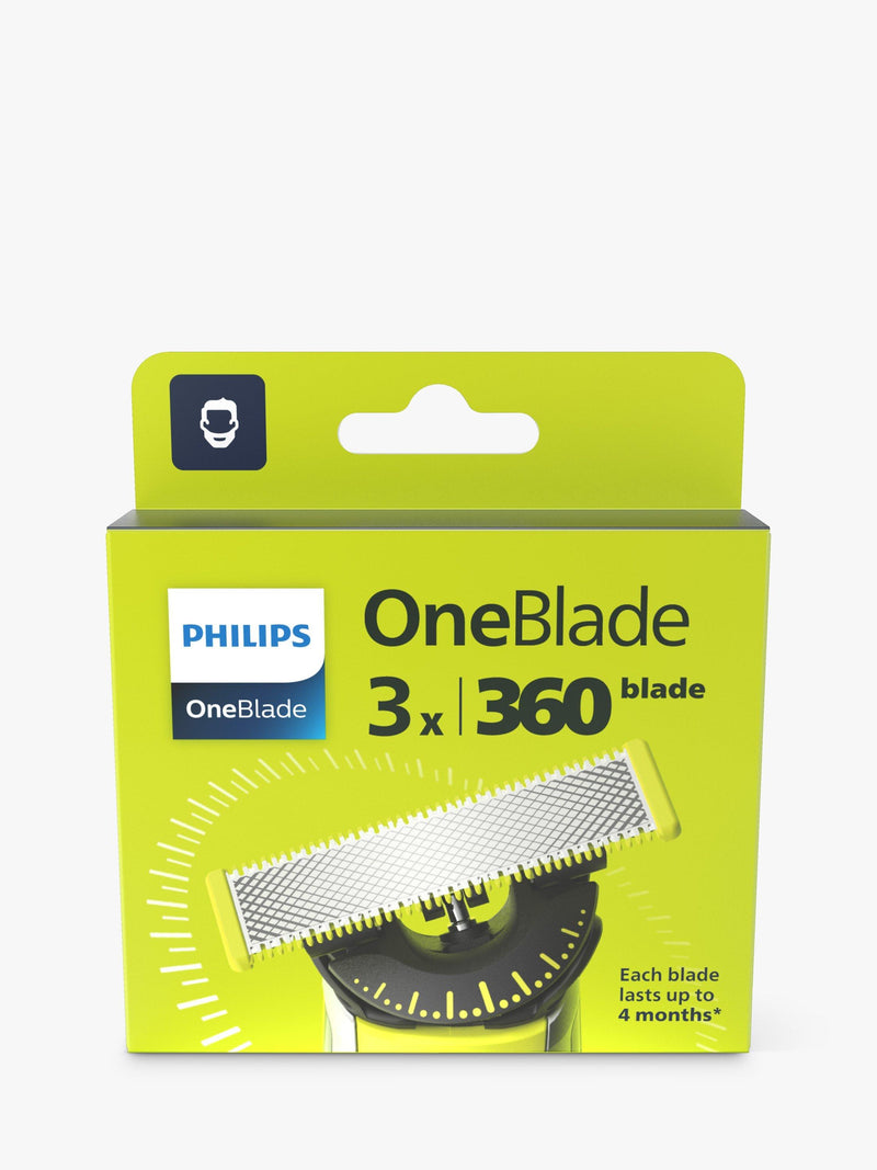Philips OneBlade 360 replacement blades pack of 3, UK version