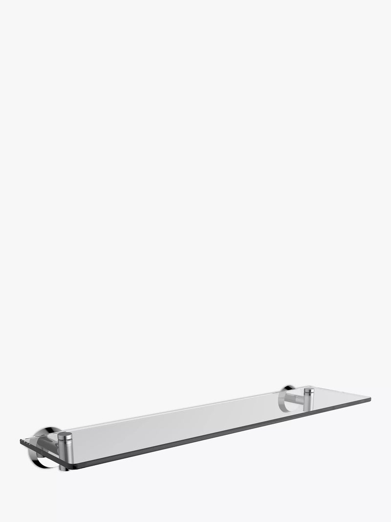 Étagère de salle de bain en verre John Lewis Elegance, effet chrome - produit britannique