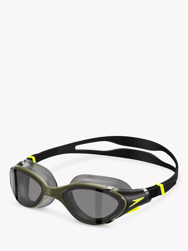 Speedo Biofuse 2.0 Swimming Goggles, Green/Hyper/Smoke