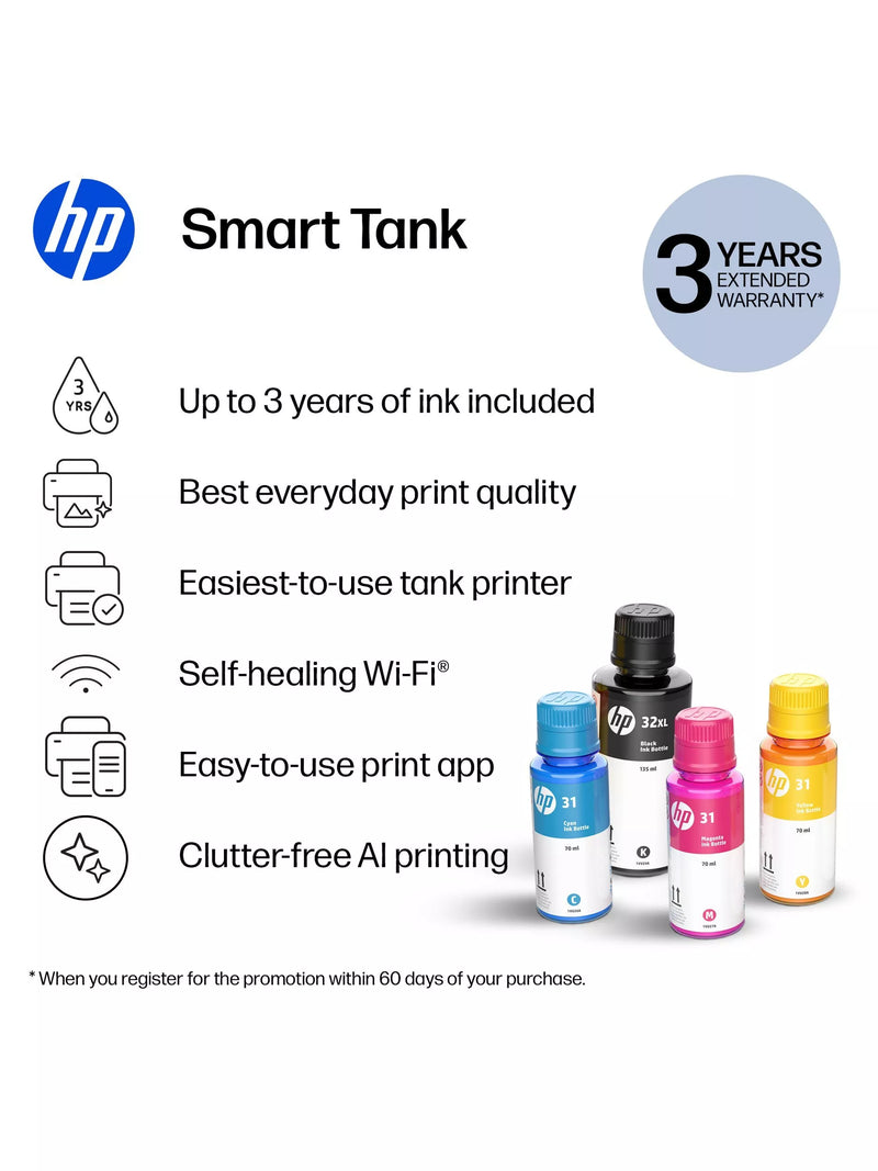 HP Smart Tank 7005 all-in-one wireless printer - British product