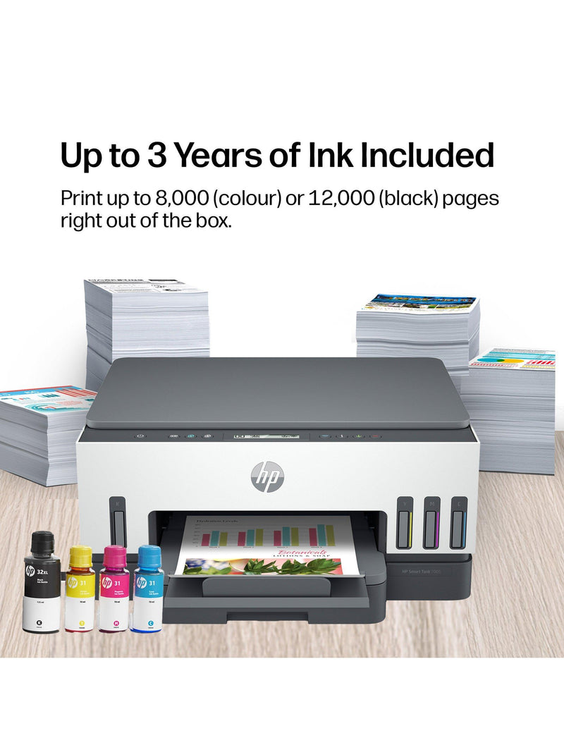 HP Smart Tank 7005 all-in-one wireless printer - British product