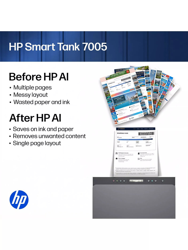 HP Smart Tank 7005 all-in-one wireless printer - British product