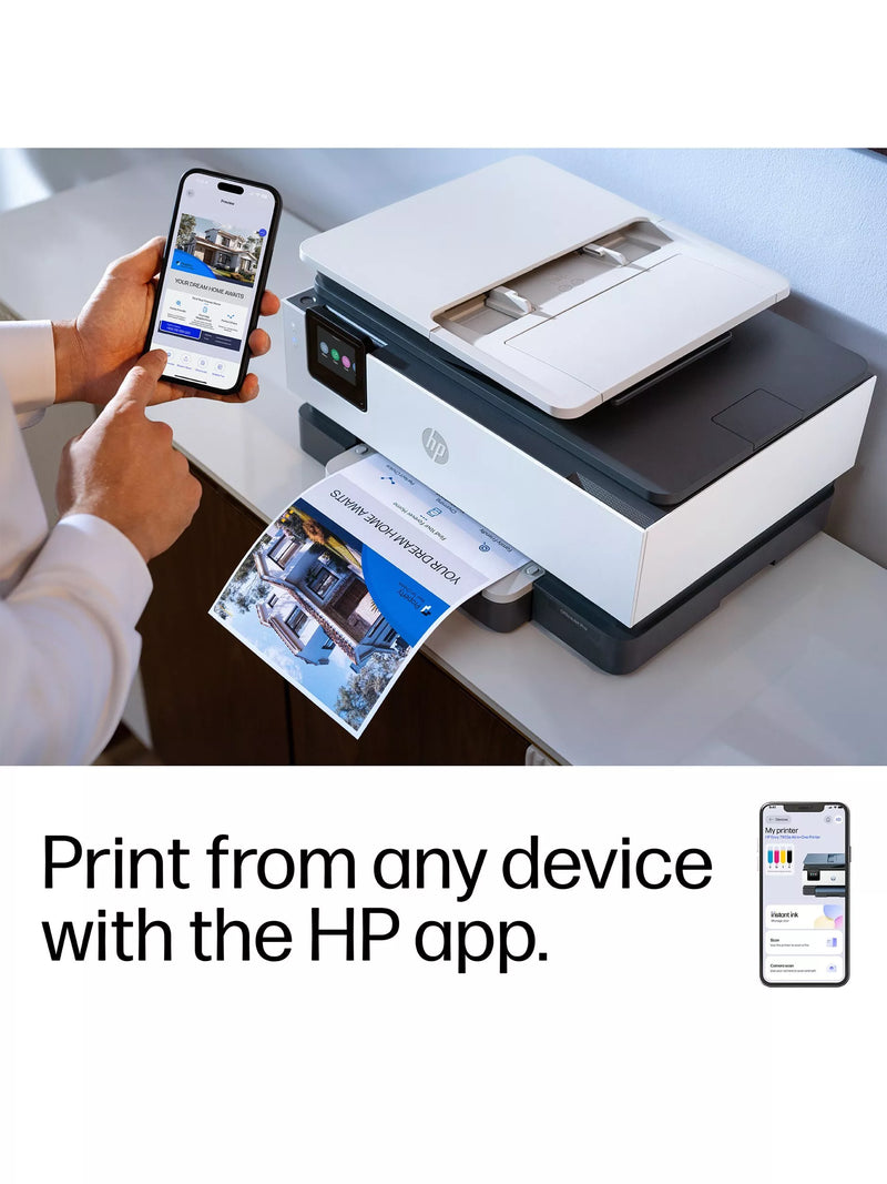 HP OfficeJet Pro 8132e all-in-one wireless printer with touch screen, UK version