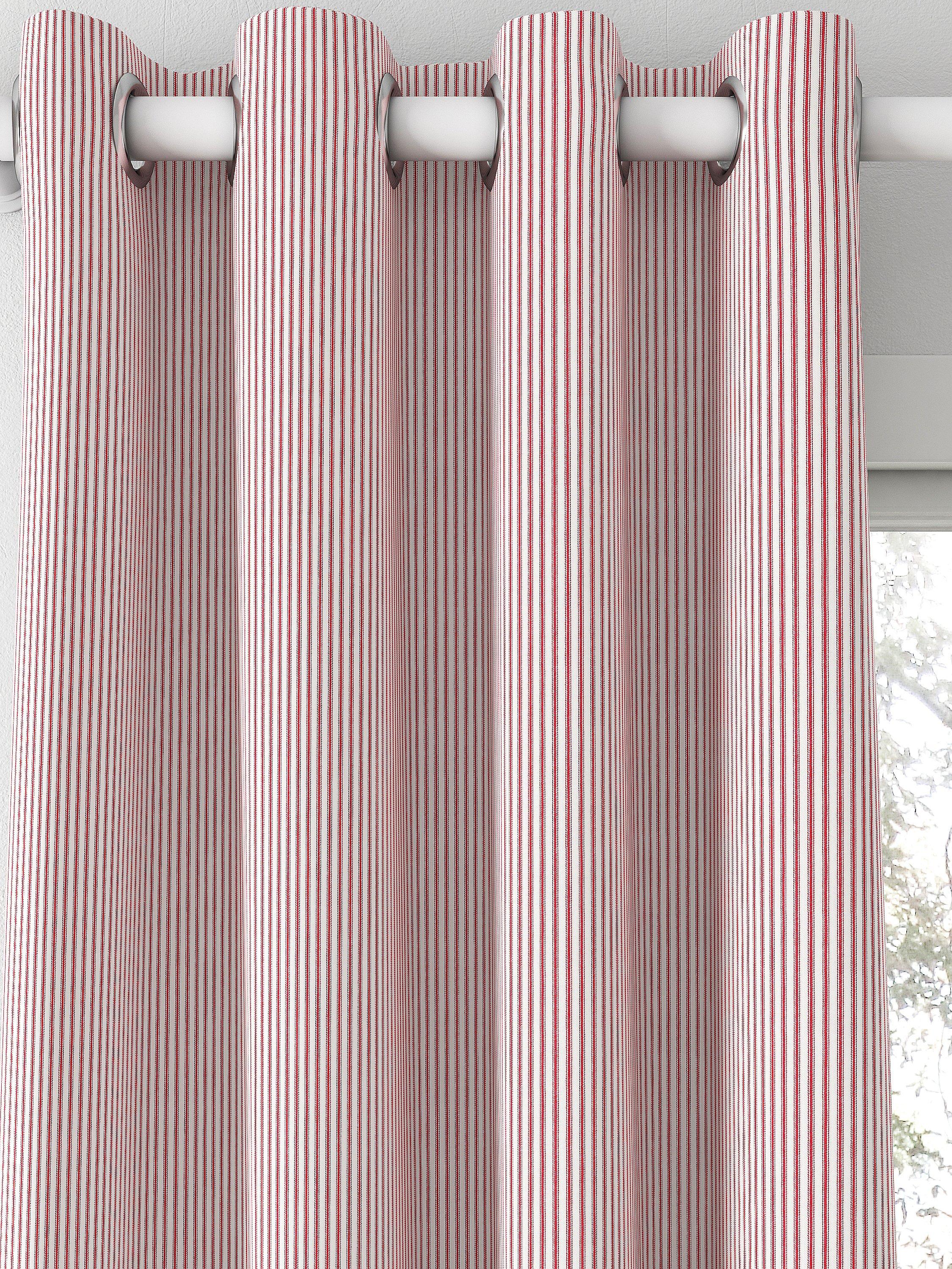 Clarke & Clarke Sutton red curtain fabric 140cm - British product