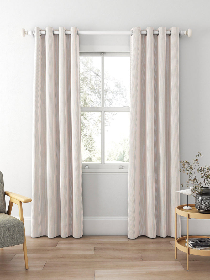 Clarke & Clarke Breton made to measure curtains blush stripe, UK version