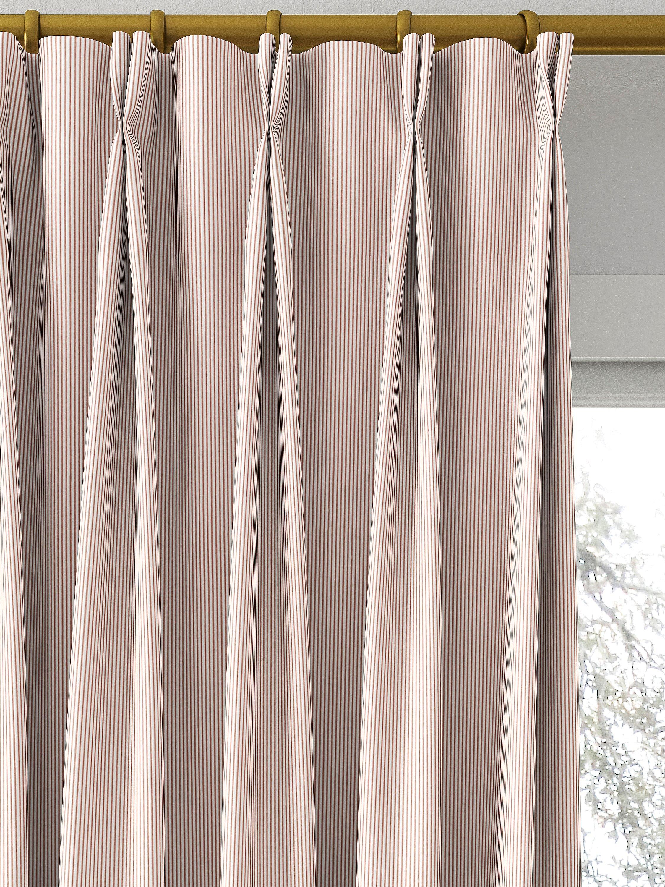 Clarke & Clarke Breton made to measure curtains blush stripe, UK version