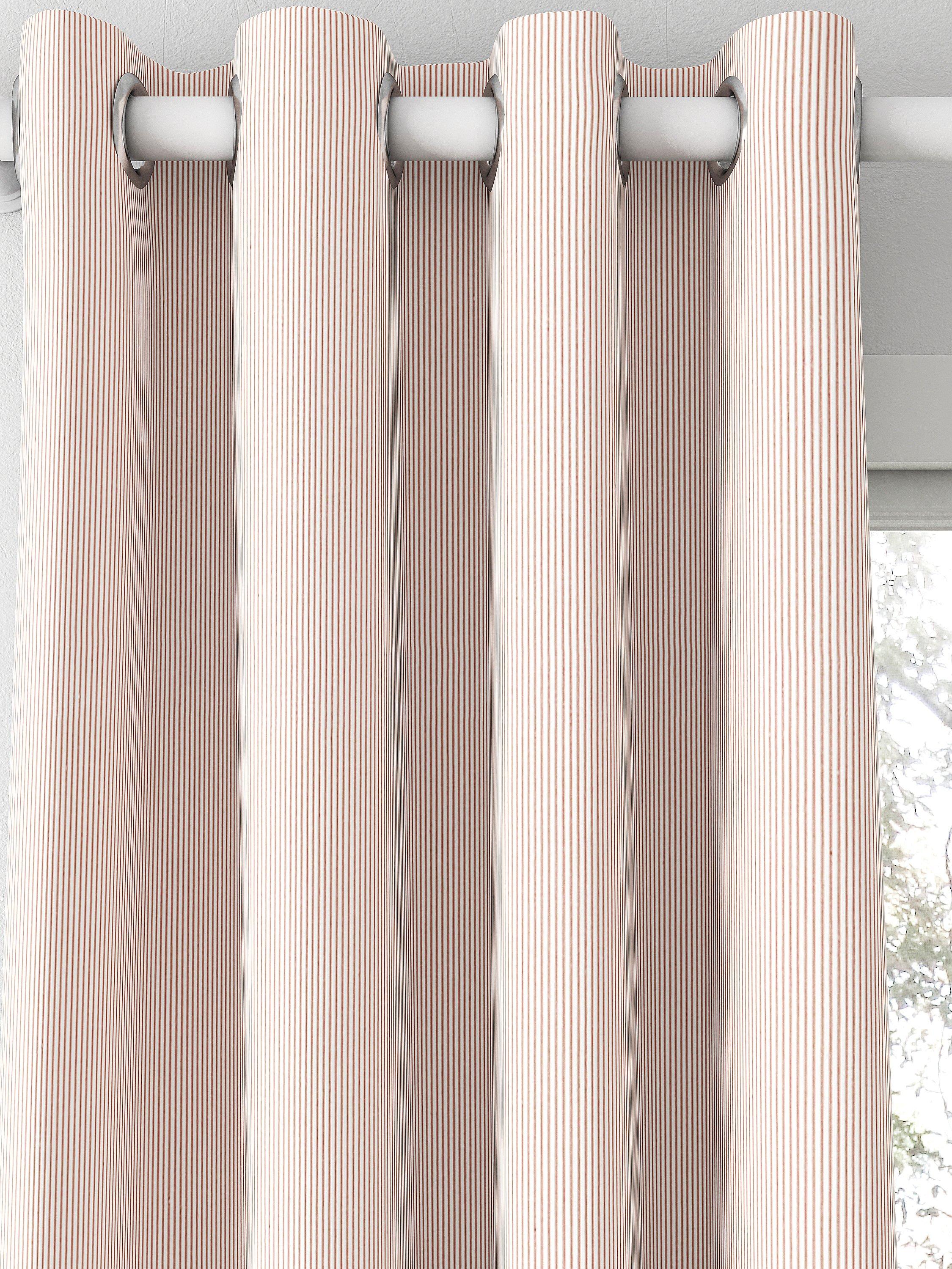 Clarke & Clarke Breton made to measure curtains blush stripe, UK version