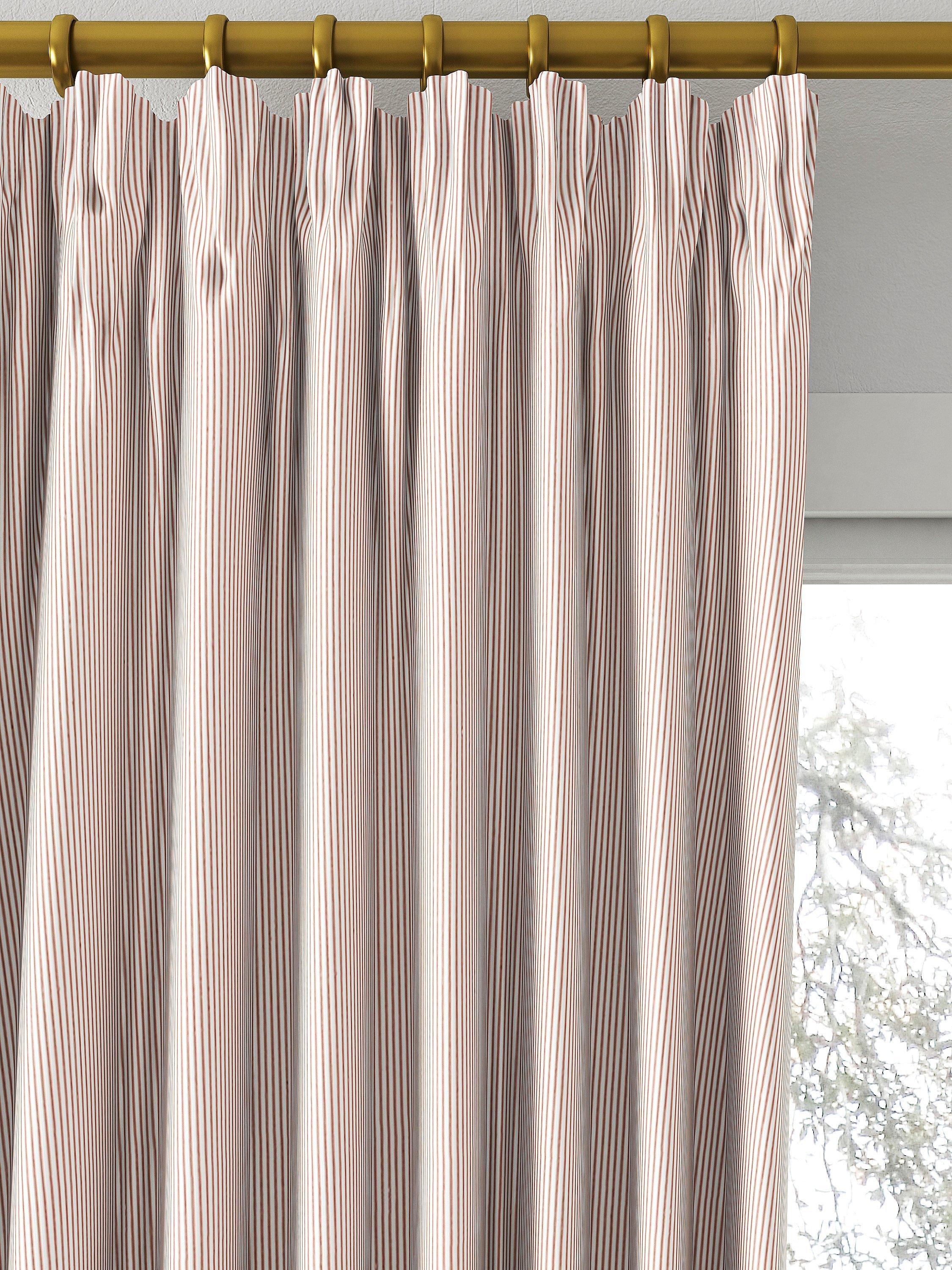 Clarke & Clarke Breton made to measure curtains blush stripe, UK version