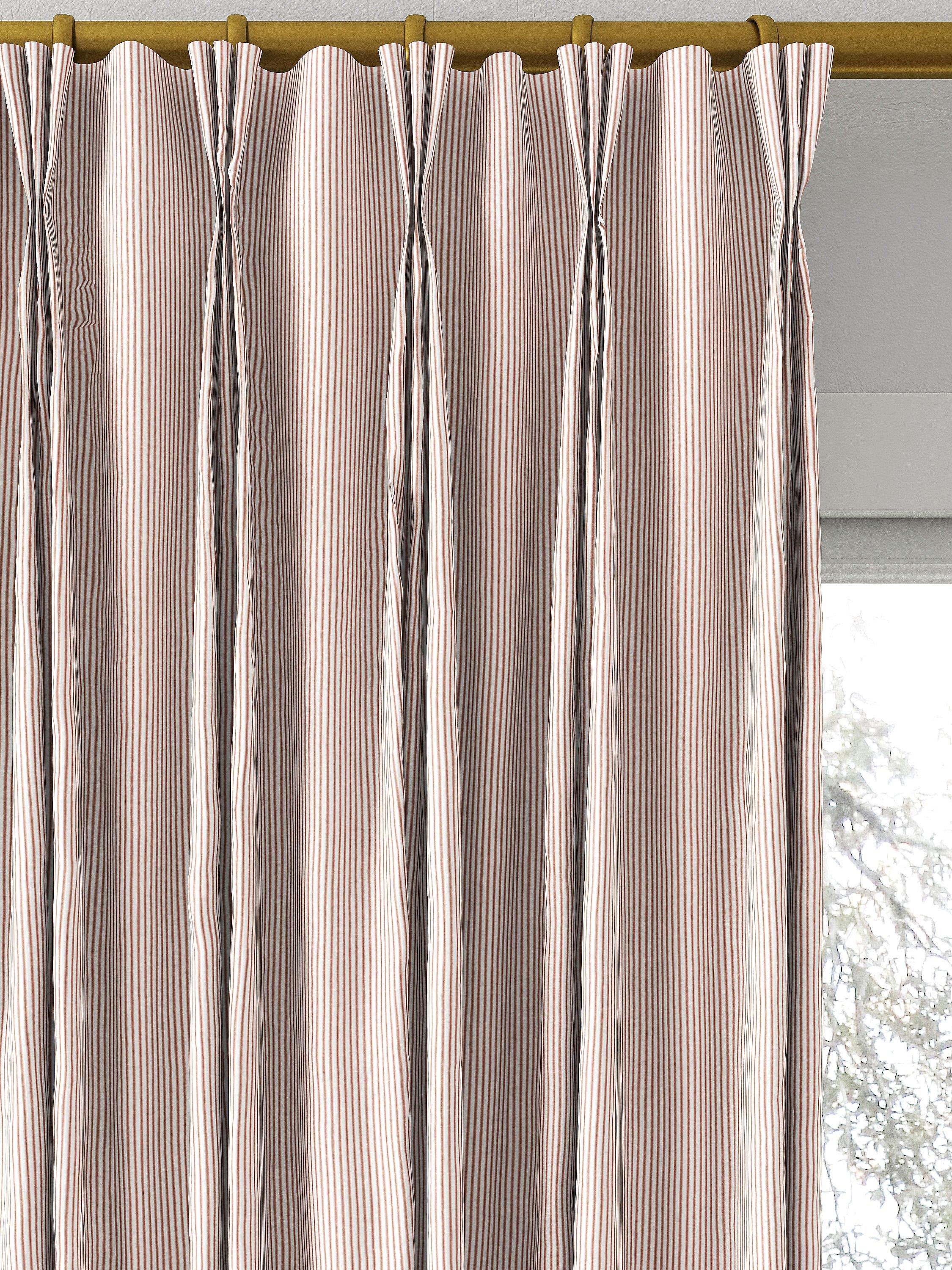 Clarke & Clarke Breton made to measure curtains blush stripe, UK version