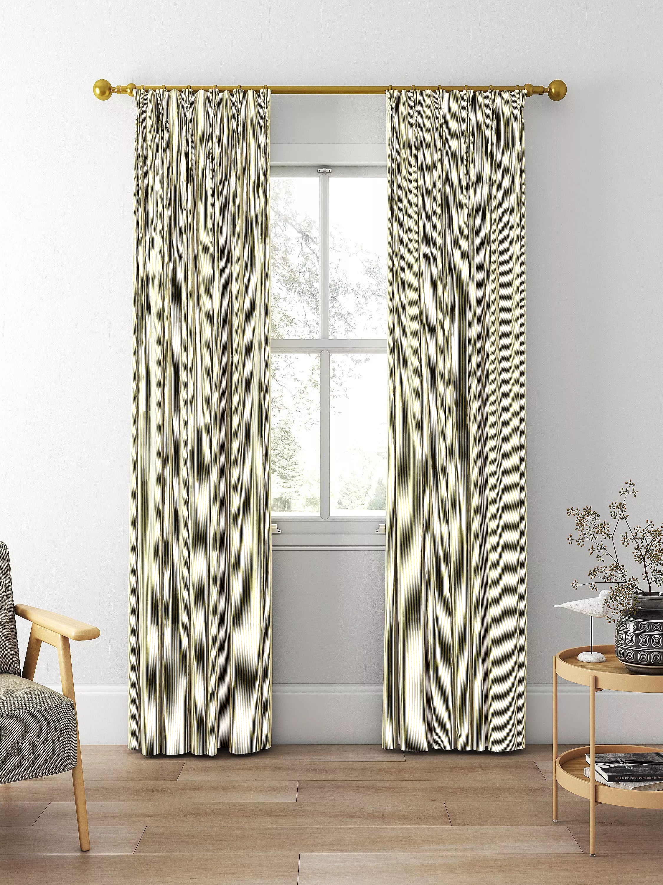 Clarke & Clarke Breton ochre fabric 140cm width, imported from the UK