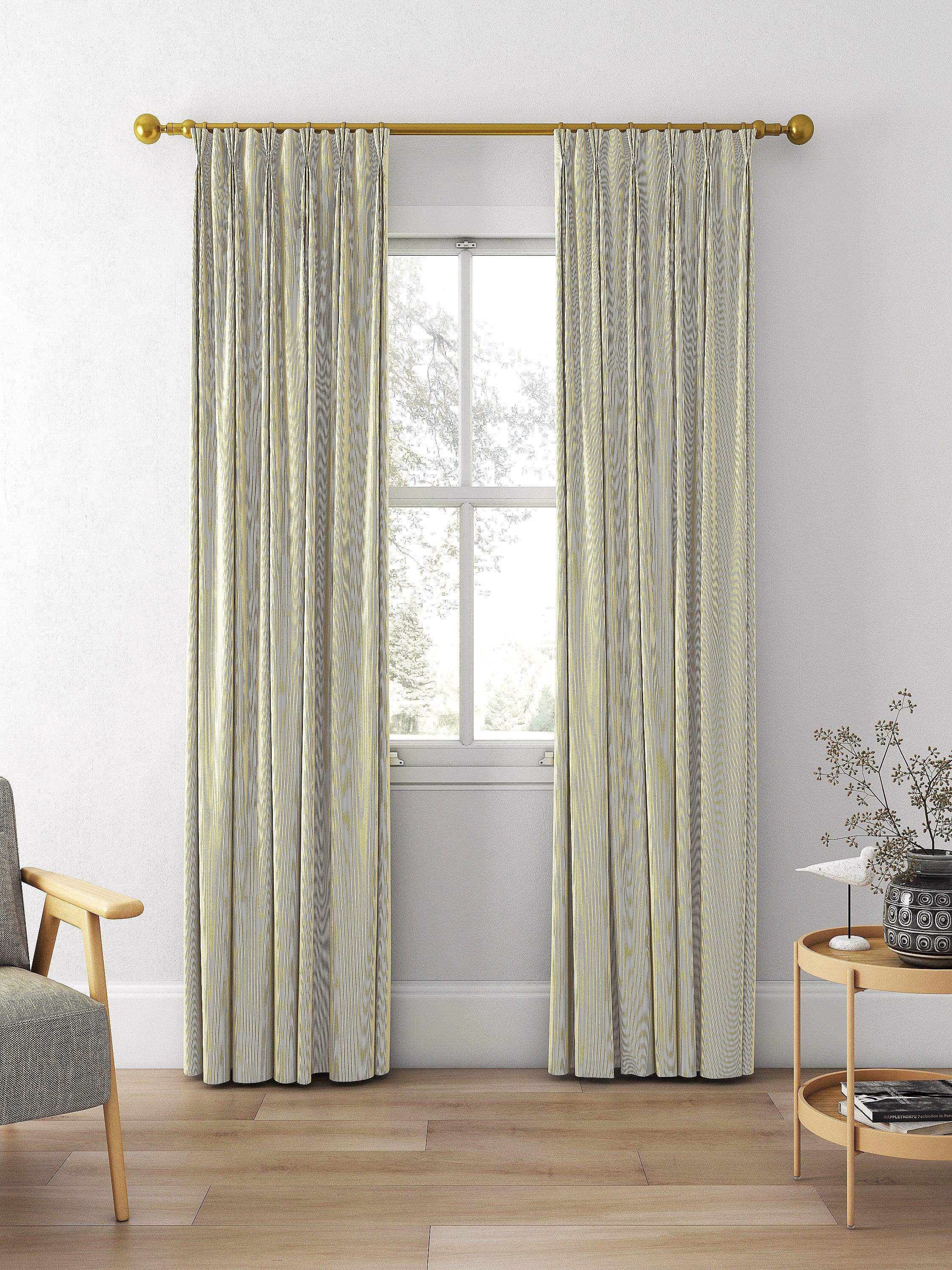 Clarke & Clarke Breton ochre fabric 140cm width, imported from the UK