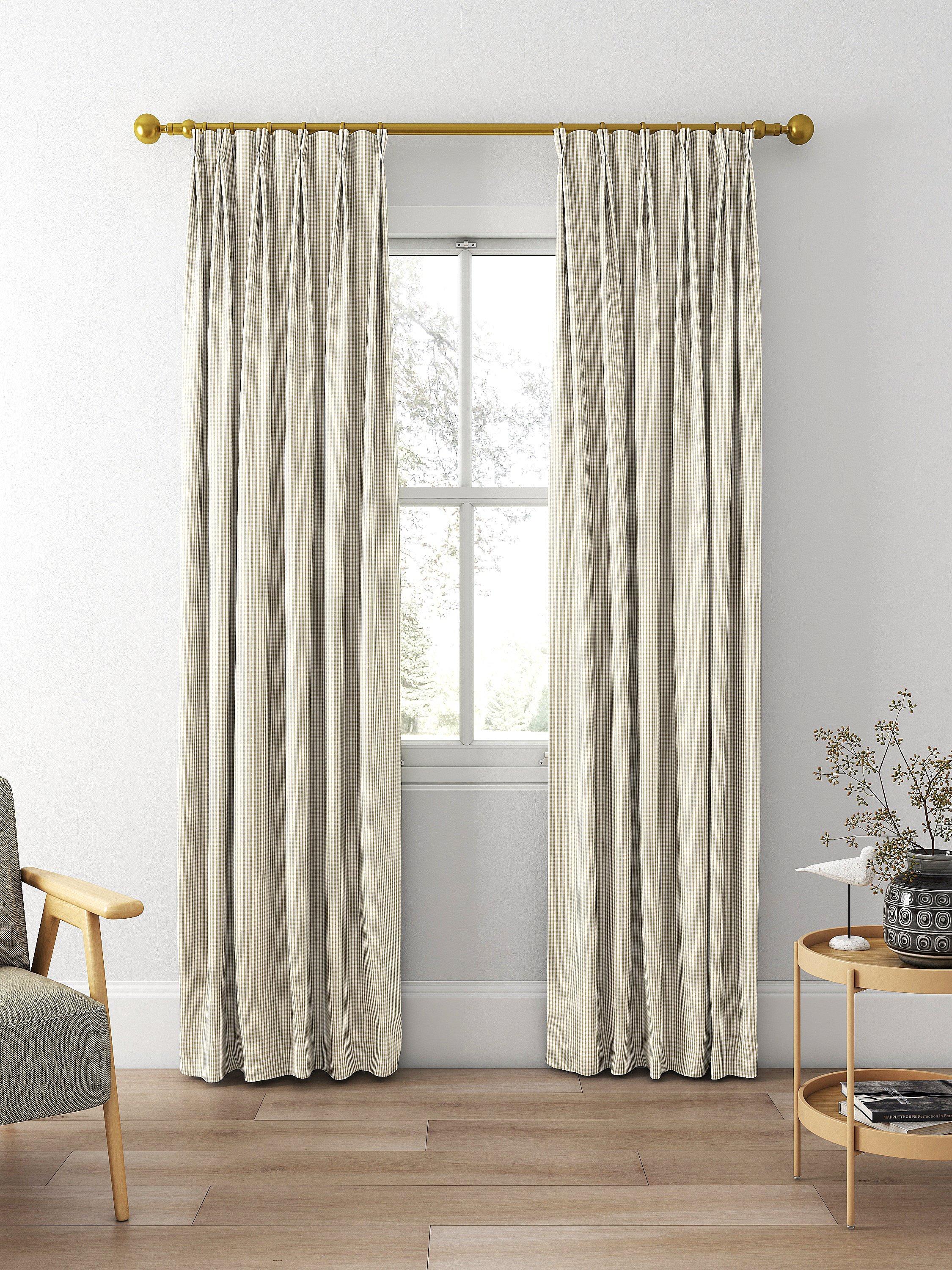 Clarke & Clarke made to measure curtains in Dove 140cm width, UK version