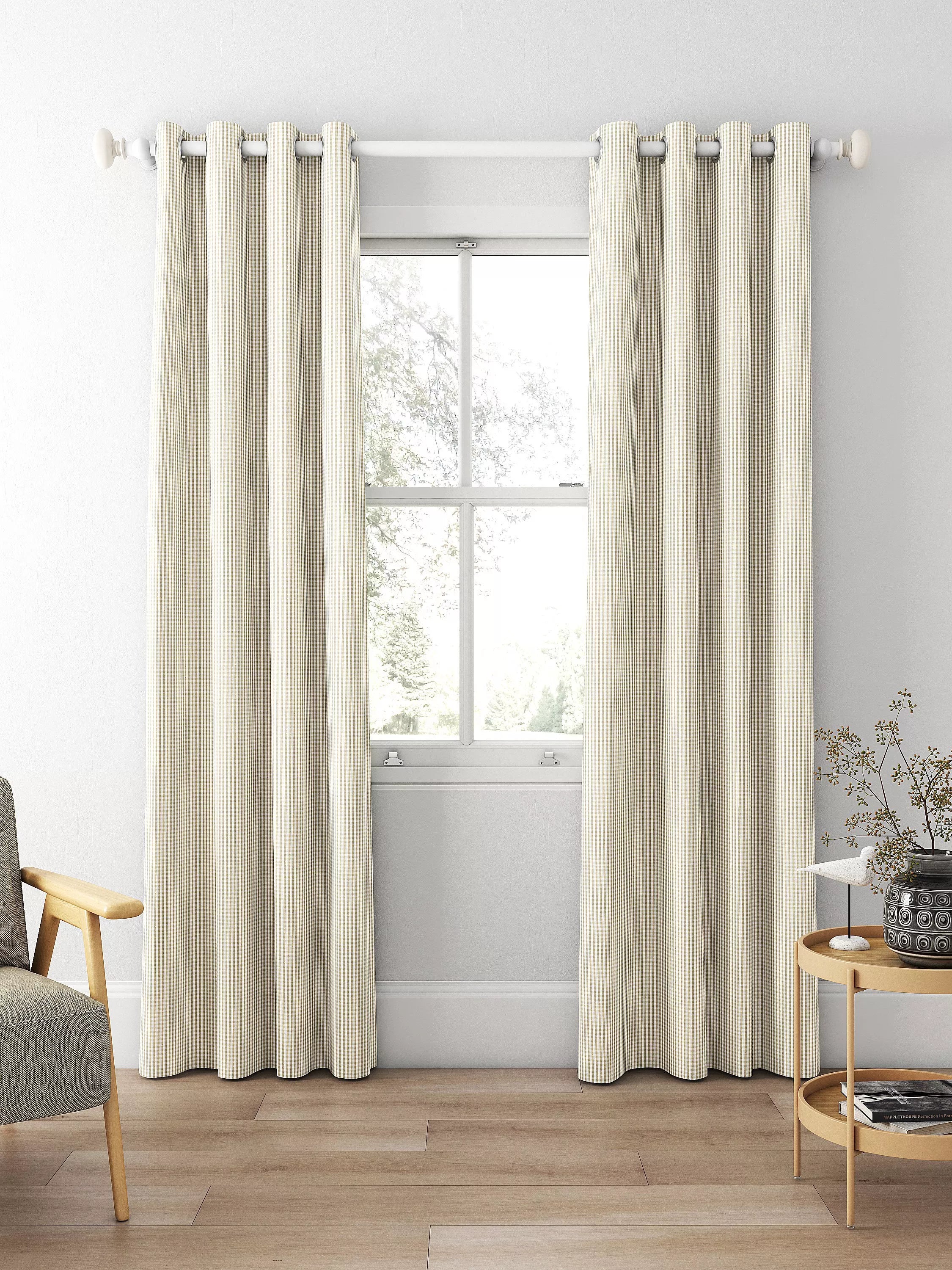 Clarke & Clarke made to measure curtains in Dove 140cm width, UK version