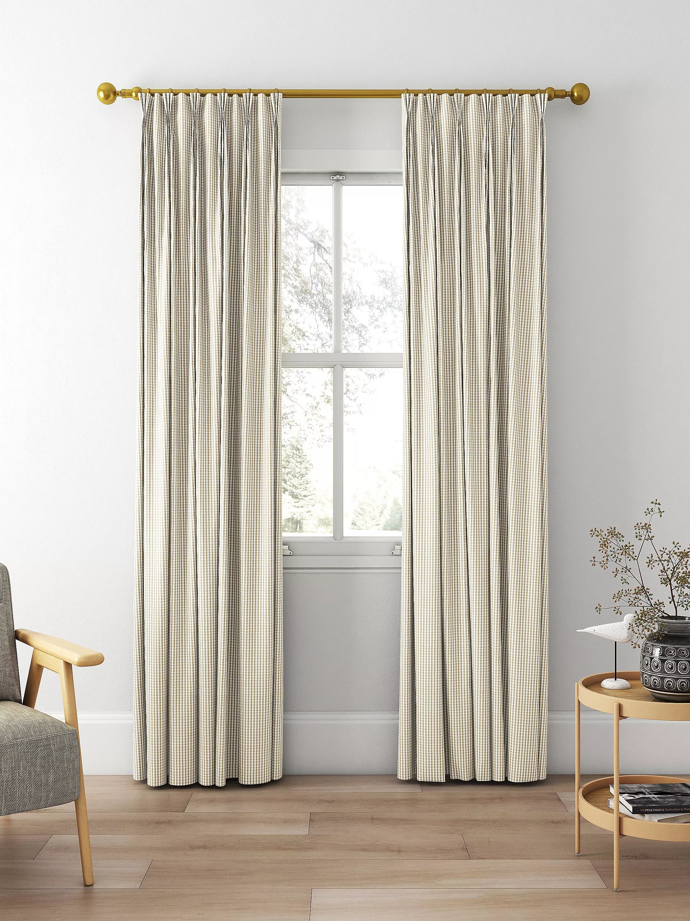 Clarke & Clarke made to measure curtains in Dove 140cm width, UK version