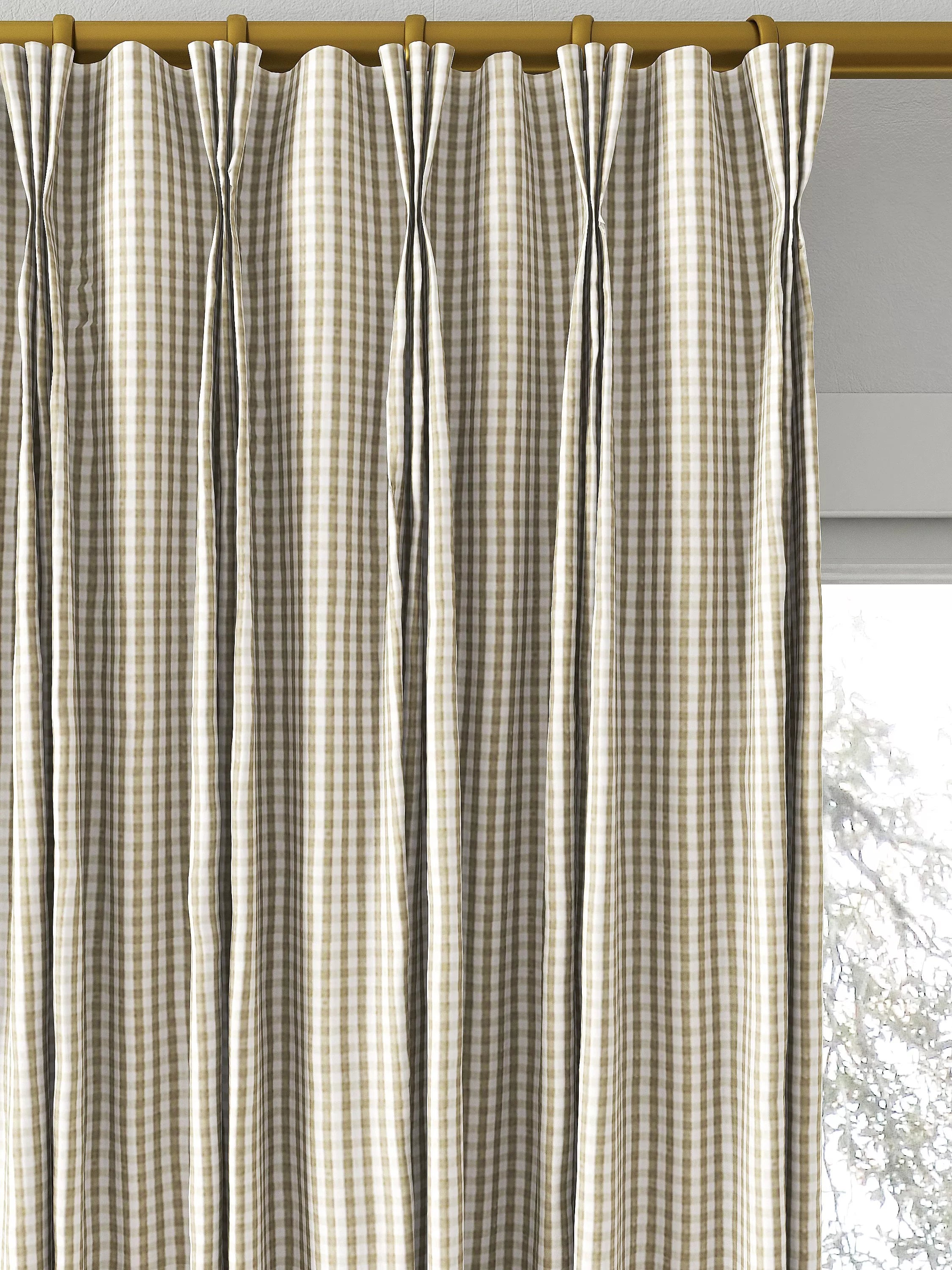 Clarke & Clarke made to measure curtains in Dove 140cm width, UK version