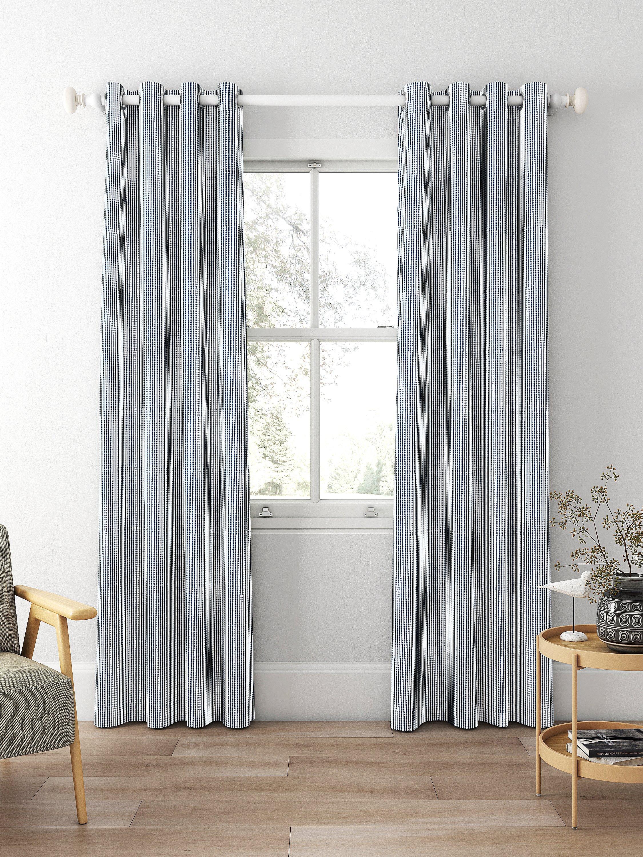 Rideau ou store romain bleu marine Clarke & Clarke confectionné sur mesure, version Royaume-Uni