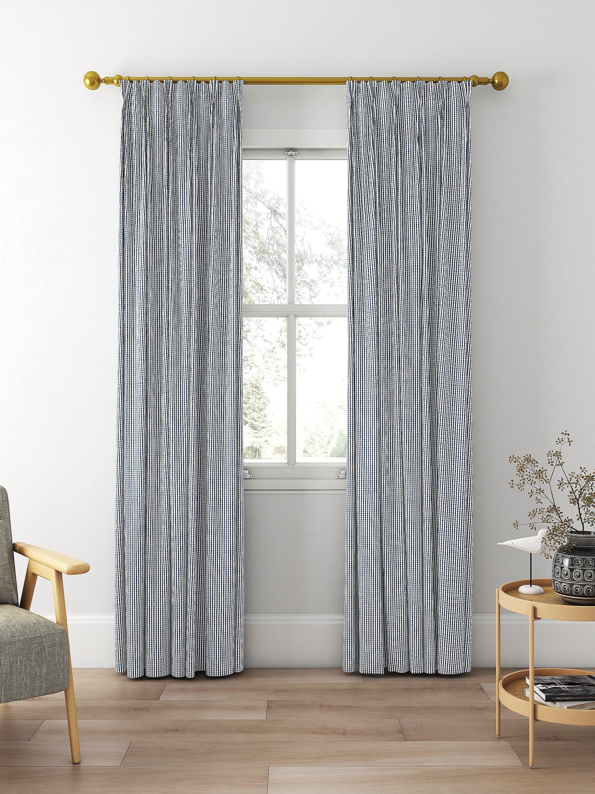 Rideau ou store romain bleu marine Clarke & Clarke confectionné sur mesure, version Royaume-Uni