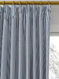 Clarke & Clarke navy curtain or roman blind made to measure, UK version