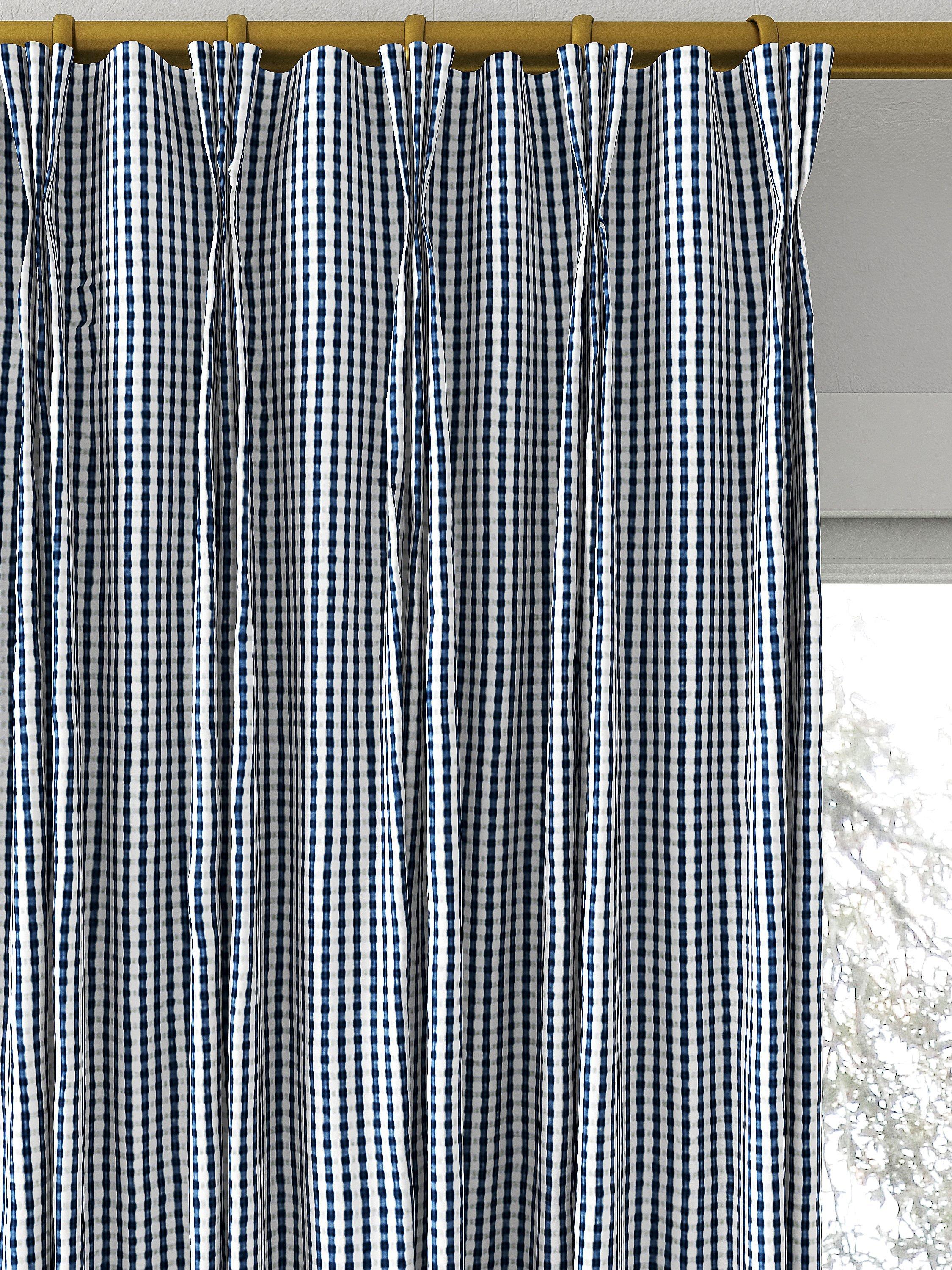 Rideau ou store romain bleu marine Clarke & Clarke confectionné sur mesure, version Royaume-Uni