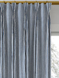 Clarke & Clarke navy curtain or roman blind made to measure, UK version