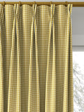 Clarke & Clarke Windsor curtains ochre, imported from the UK