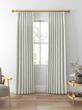 Clarke & Clarke Maryland denim stripe curtain fabric (British brand)