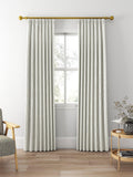Clarke & Clarke Maryland denim stripe curtain fabric (British brand)