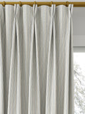 Clarke & Clarke Maryland denim stripe curtain fabric (British brand)