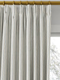 Clarke & Clarke Maryland denim stripe curtain fabric (British brand)