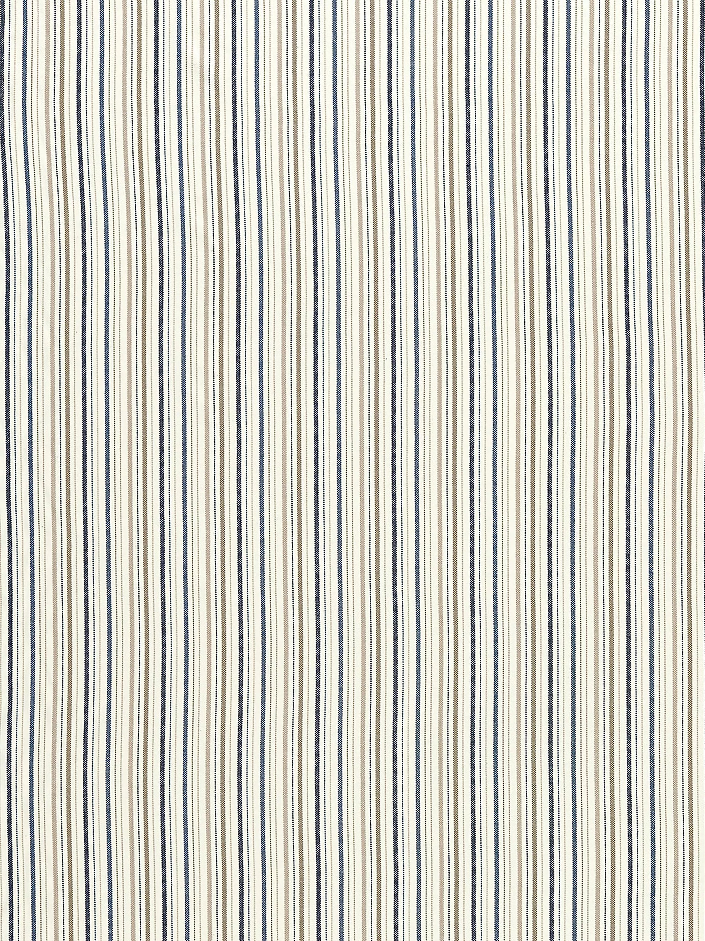 Clarke & Clarke Maryland denim stripe curtain fabric (British brand)