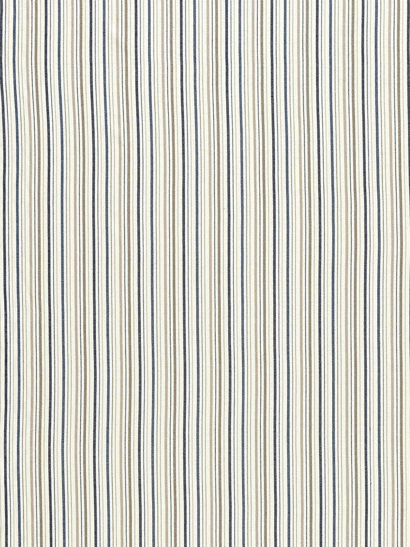 Clarke & Clarke Maryland denim stripe curtain fabric (British brand)