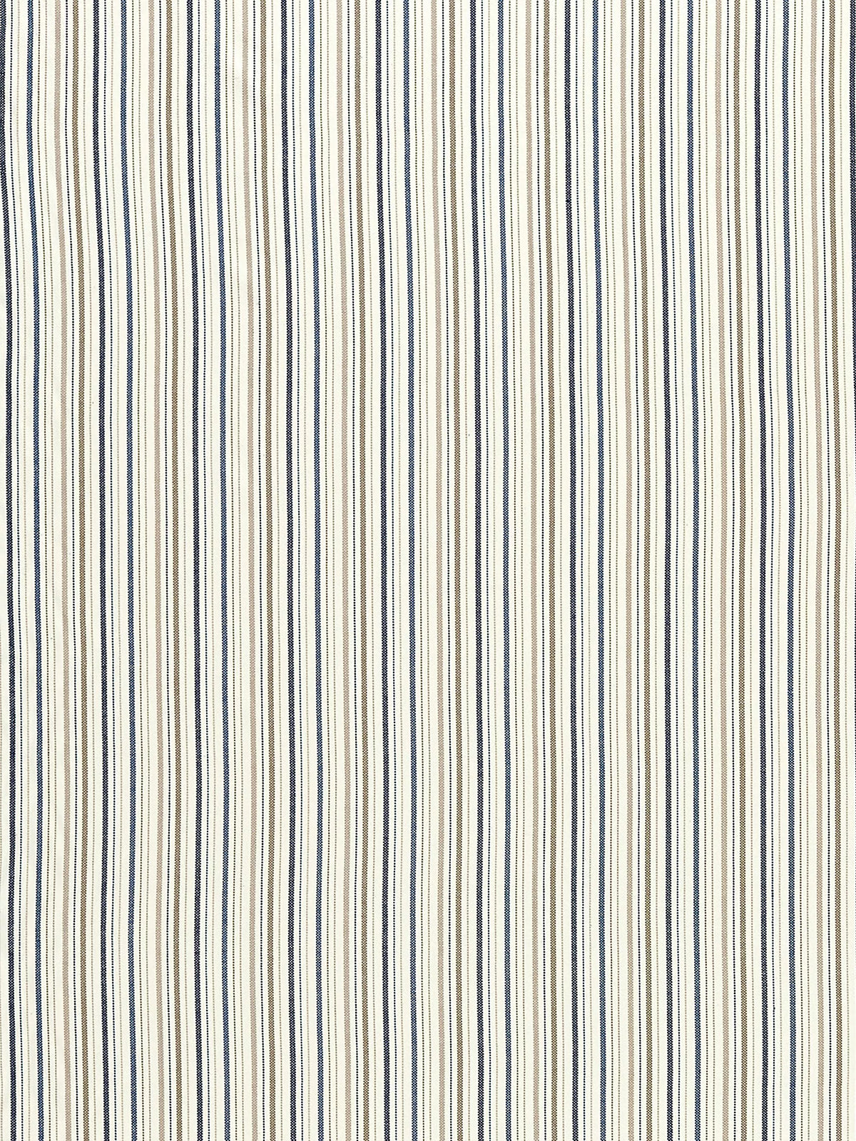Clarke & Clarke Maryland denim stripe curtain fabric (British brand)