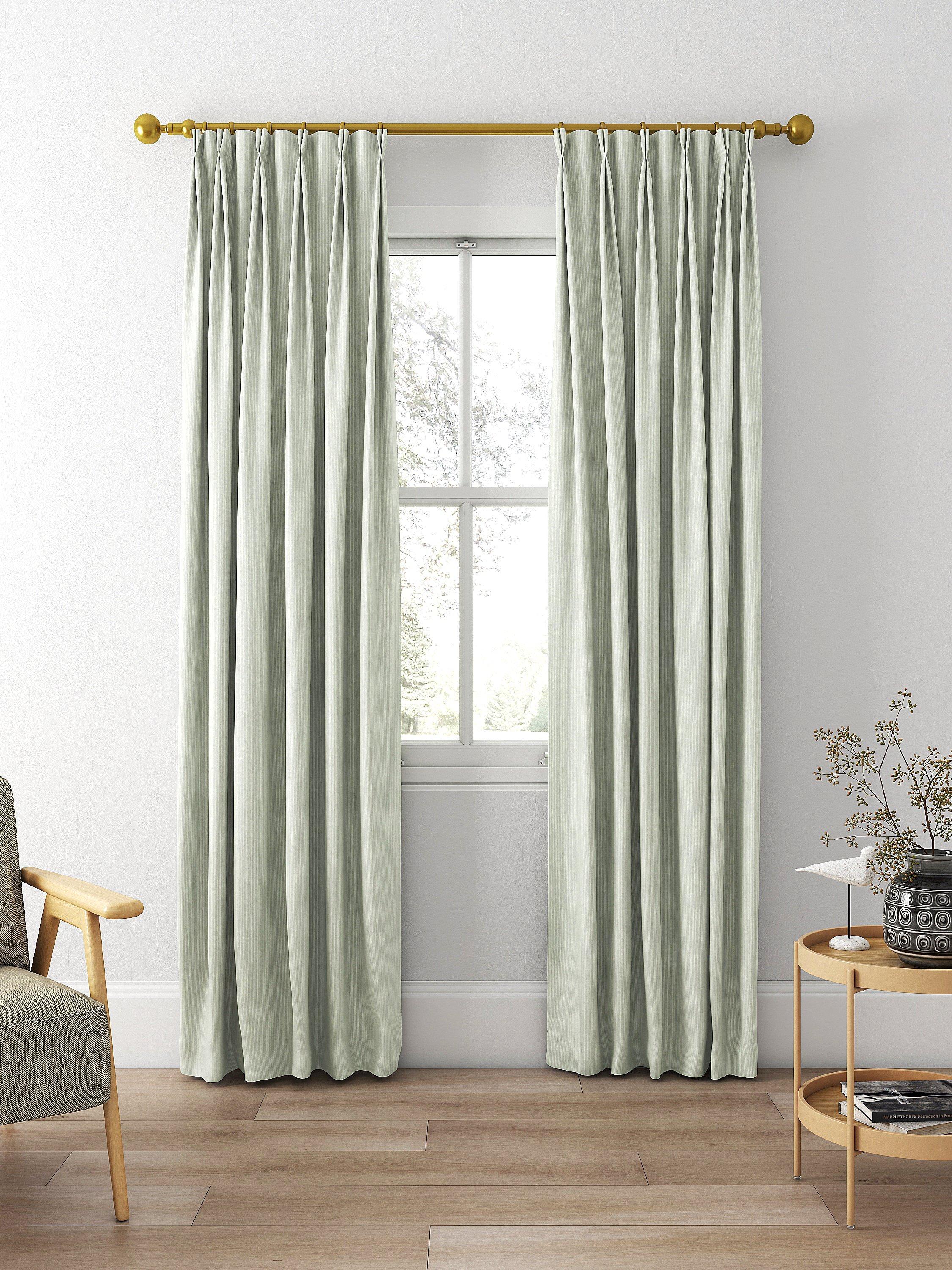 Clarke & Clarke Spencer sage curtain, imported from the UK