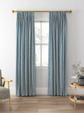 Clarke & Clarke Belgravia curtains denim/linen stripe, UK version