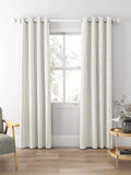 Clarke & Clarke Edison made to measure curtains charcoal natural stripe fabric, UK version