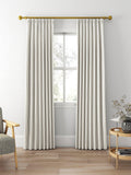 Clarke & Clarke Edison made to measure curtains charcoal natural stripe fabric, UK version