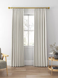 Clarke & Clarke Edison made to measure curtains charcoal natural stripe fabric, UK version