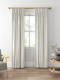 Clarke & Clarke Edison made to measure curtains charcoal natural stripe fabric, UK version