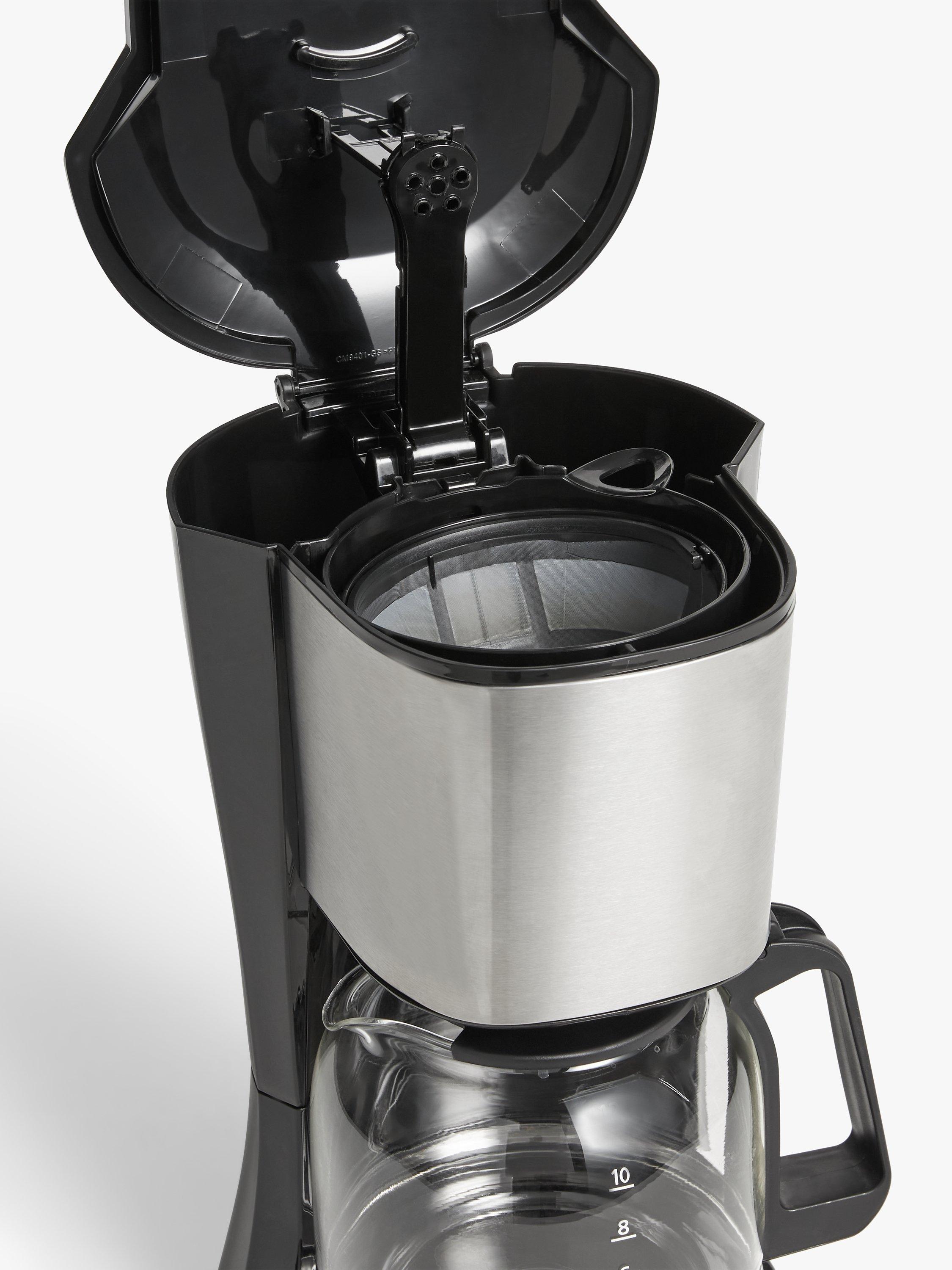 John Lewis Drip Coffee Machine Black, UK version