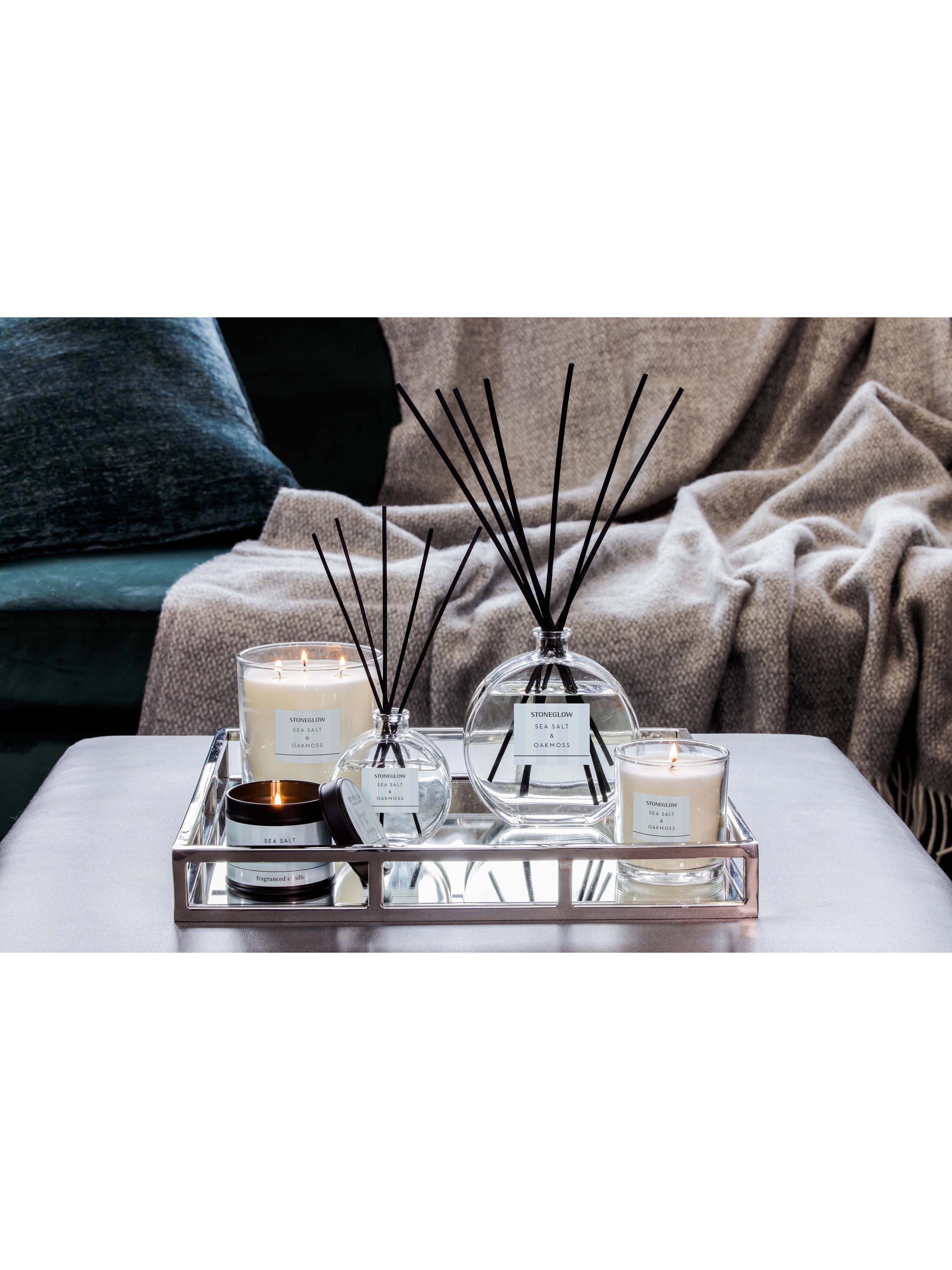 Stoneglow Sea Salt & Oakmoss reed diffuser 460ml (British brand)
