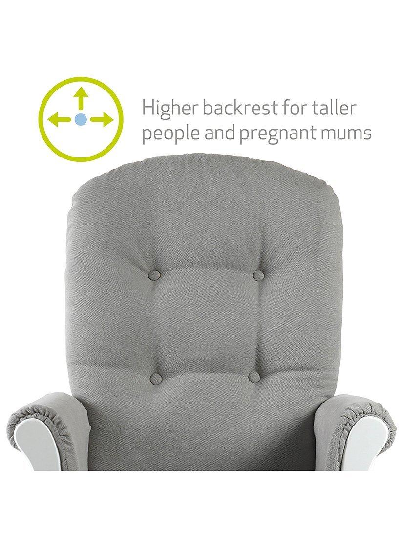 Kub Kielder gliding nursing chair with footstool, UK version