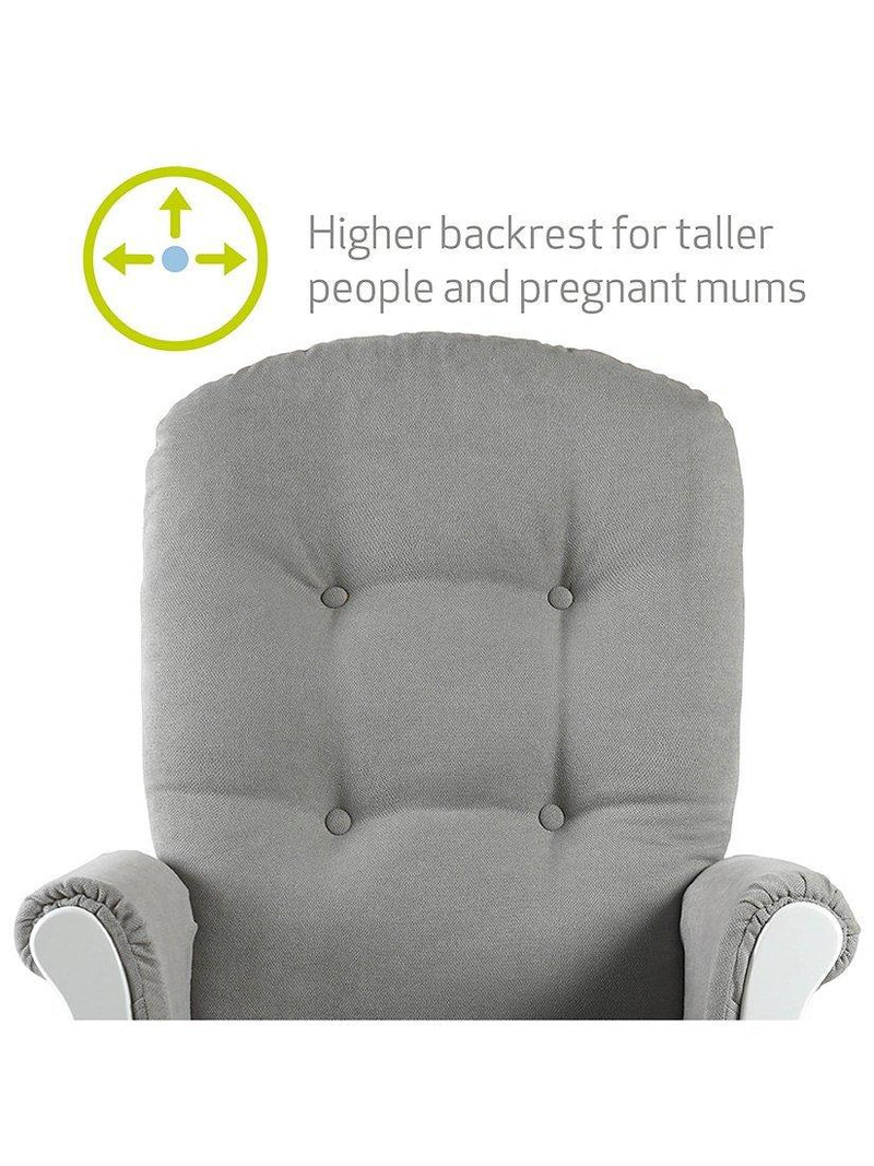 Kub Kielder gliding nursing chair with footstool, UK version