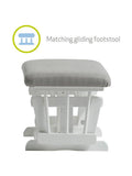 Kub Kielder gliding nursing chair with footstool, UK version