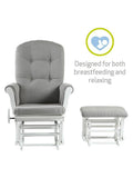 Kub Kielder gliding nursing chair with footstool, UK version