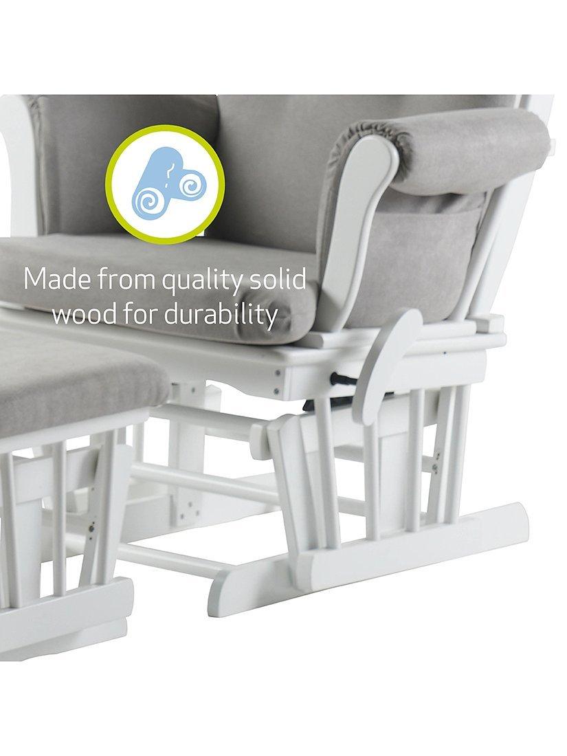 Kub Kielder gliding nursing chair with footstool, UK version