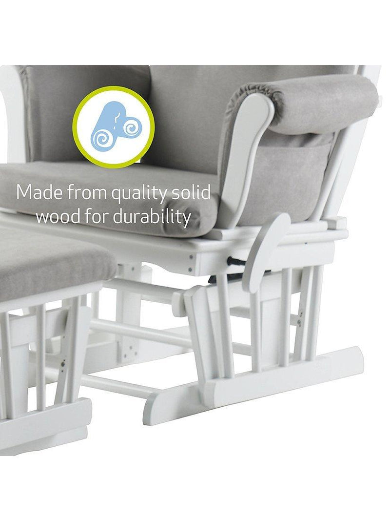 Kub Kielder gliding nursing chair with footstool, UK version