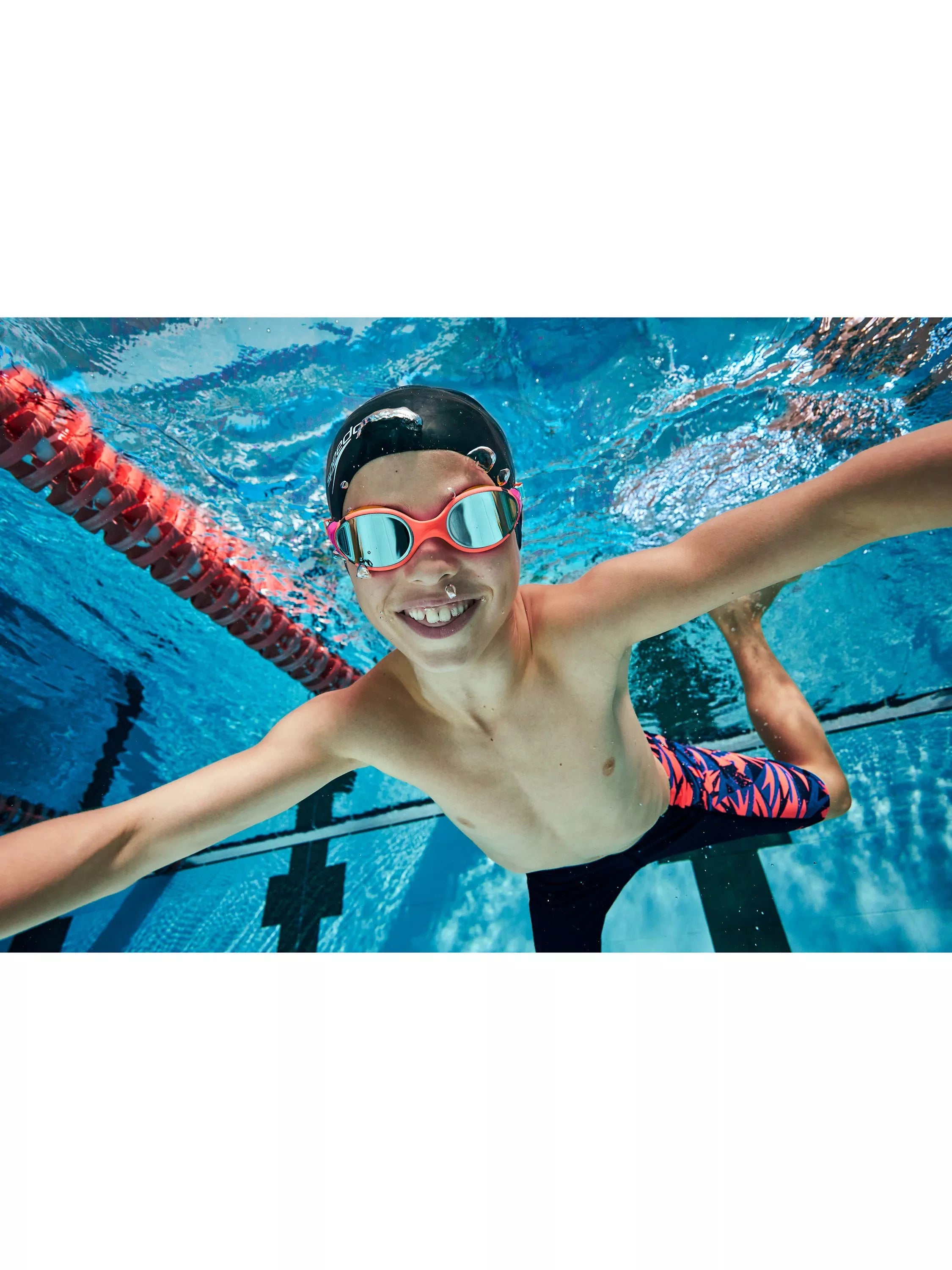 Speedo kids Biofuse Mirror swimming goggles Cobalt Pop, UK version