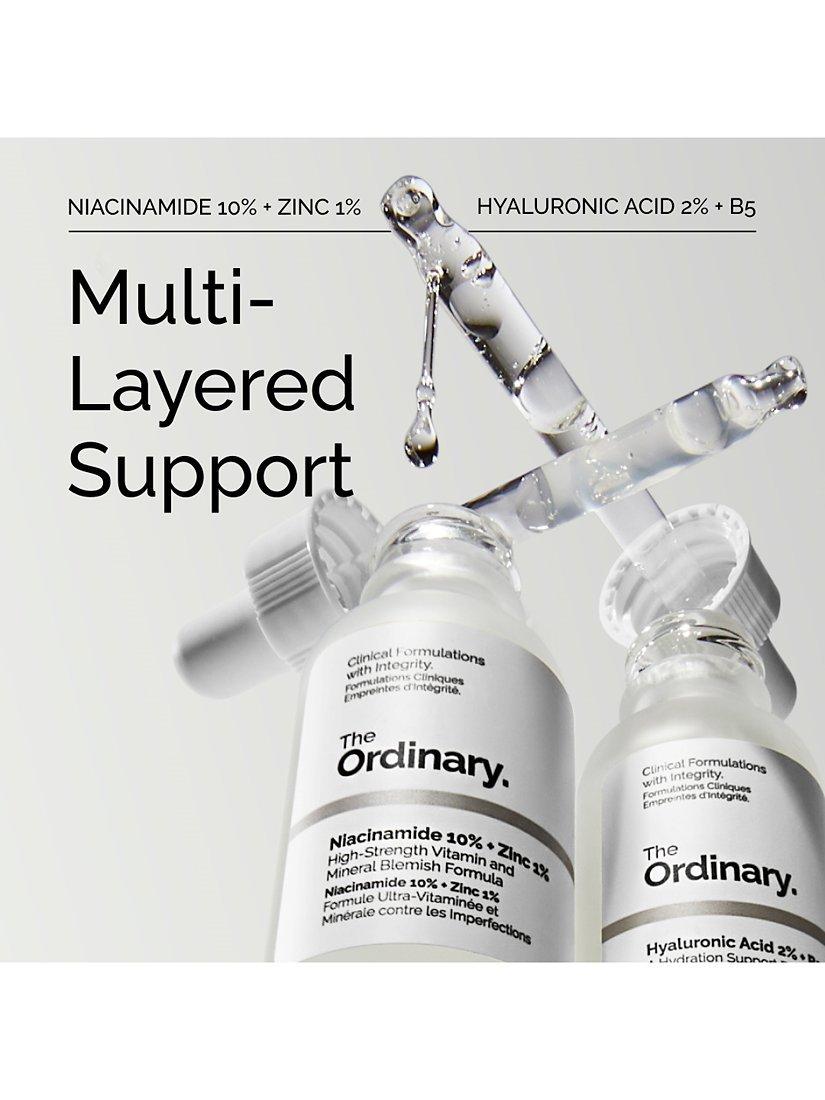 The Ordinary skincare set with Hyaluronic Acid and Niacinamide 60ml (British brand)