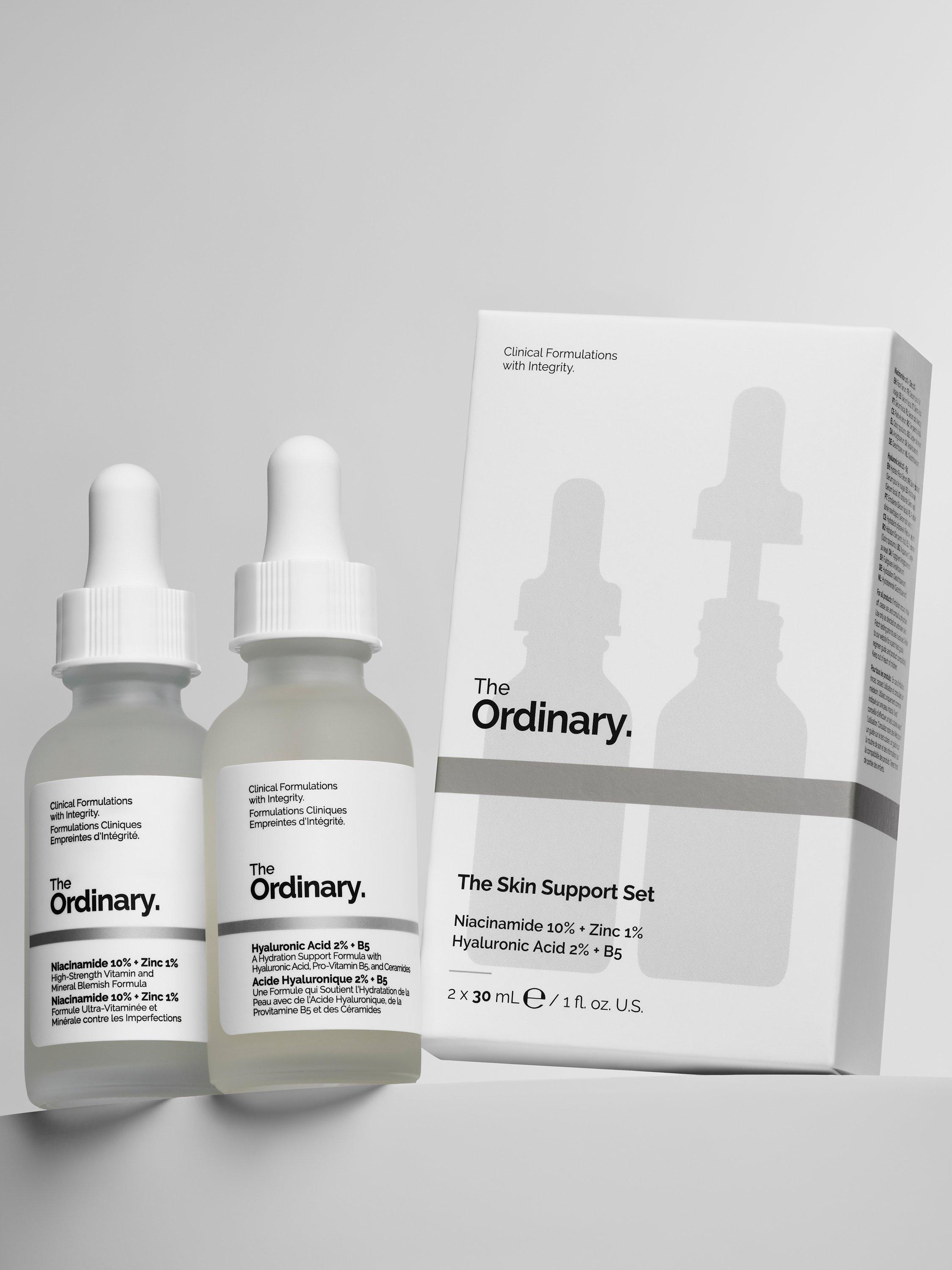 The Ordinary skincare set with Hyaluronic Acid and Niacinamide 60ml (British brand)